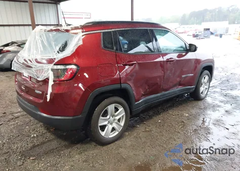 2022 Jeep Compass Latitude 4X4 из США, поврежденный, VIN 3C4NJDBBXNT158865